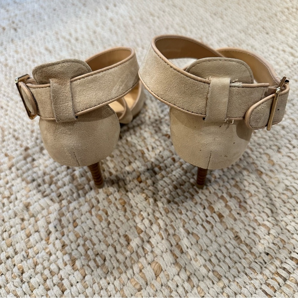 Sole Society Beige Strappy Heels - Picture 3 of 5